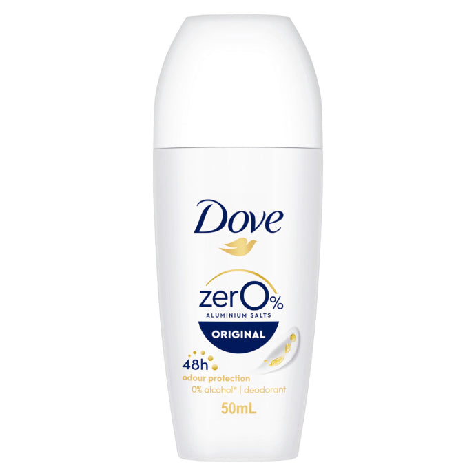 Dove Womens Roll on Original Zero Aluminium 50ml