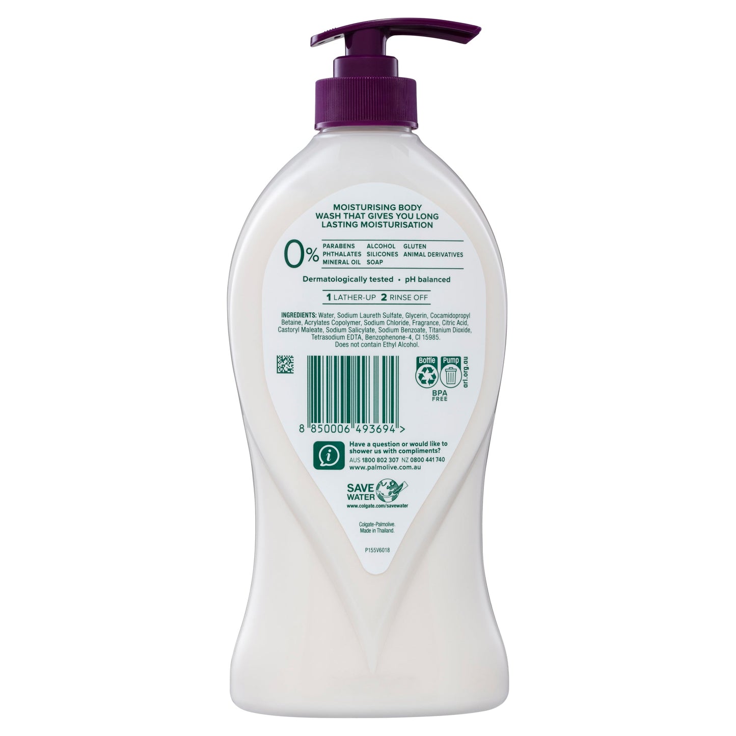 Palmolive Body Butter Heavenly Vanilla Moisturising Body Wash 750mL