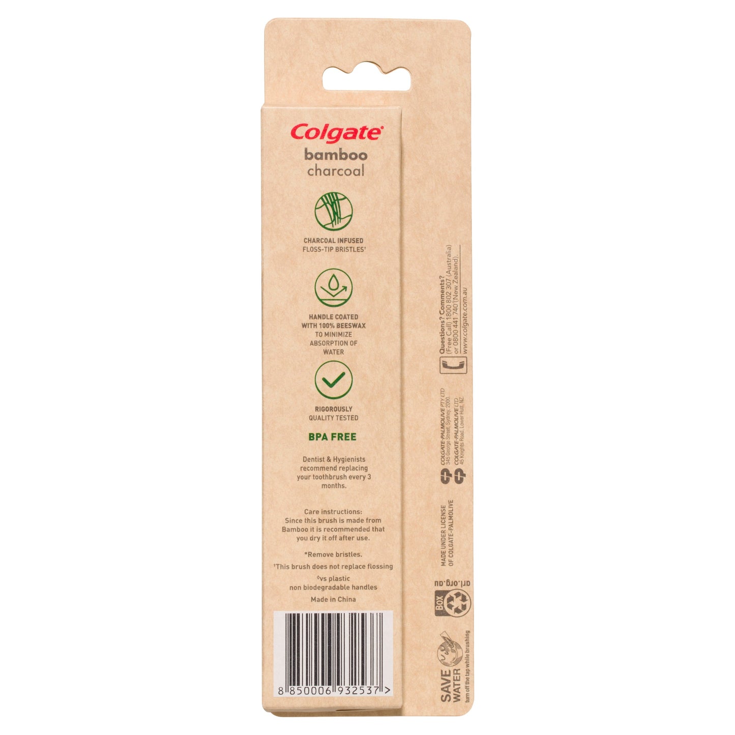 Colgate Bamboo Charcoal Toothbrush 2PK