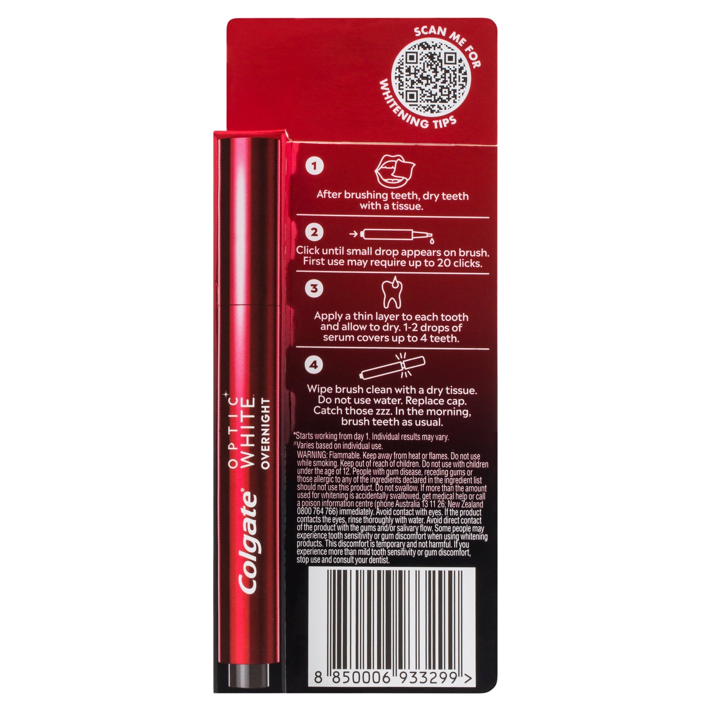 Colgate Optic White Overnight Teeth Whitening Treatment Pen 2.5mL