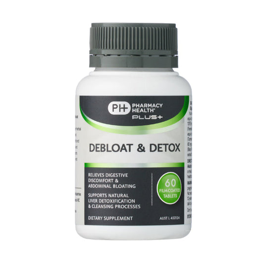 Pharmacy Health Plus Debloat & Detox 60 Tablets