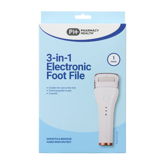 Pharmacy Health 3-in-1 Electronic Foot File