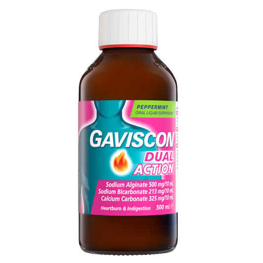 Gaviscon Dual Action Peppermint Oral Liquid Suspension 500ml