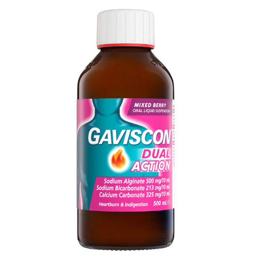 Gaviscon Dual Action Mixed Berry Oral Liquid Suspension 500ml