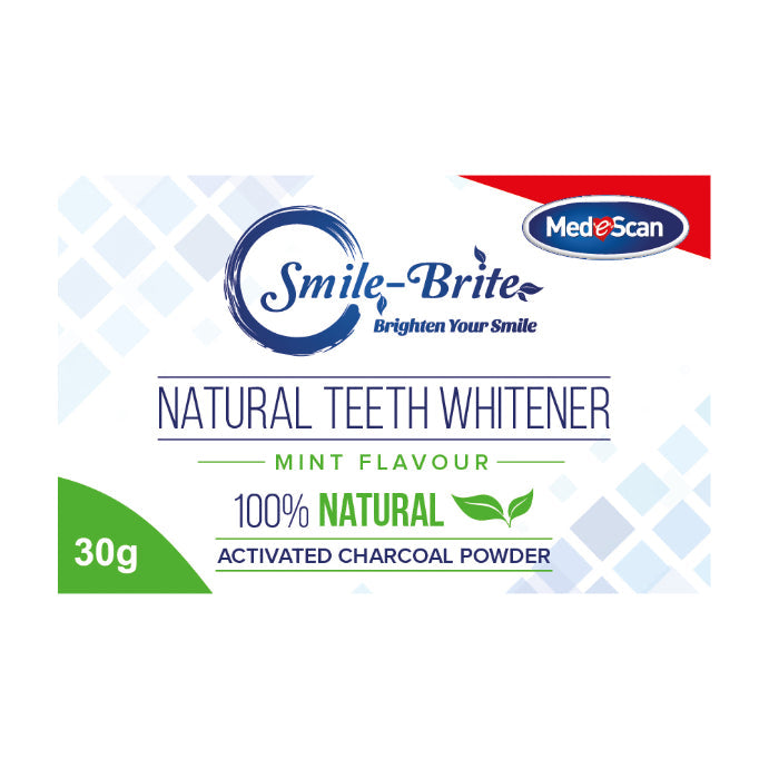 Medescan Smile-brite Teeth Whitening Activated Charcoal Powder - Mint