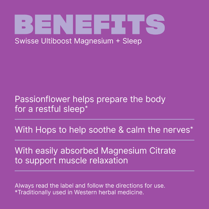 Swisse Ultiboost Magnesium + Sleep 100 Tablets