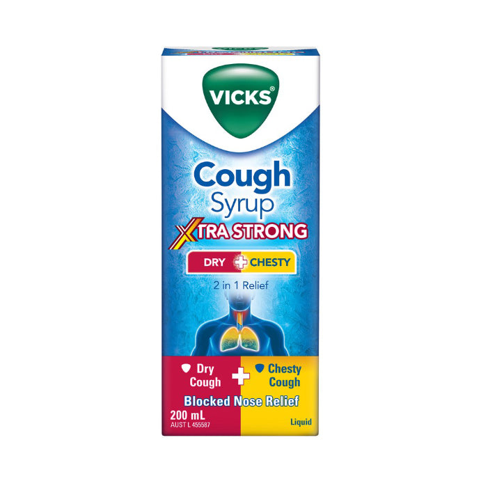 Vicks Dry + Chesty Xtra Strong 200ml
