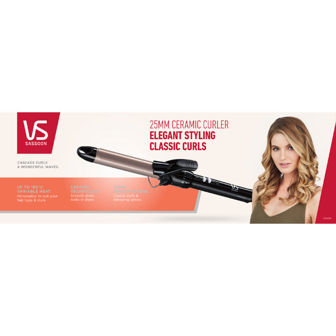 VS Sassoon Ceramic Hair Curler 1 Each