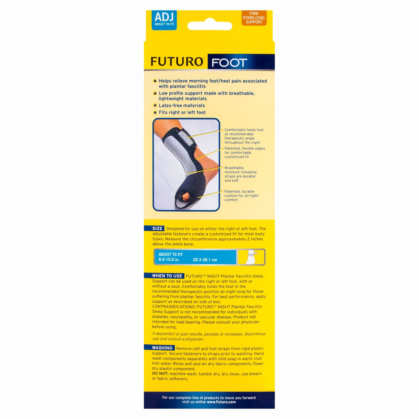 Futuro Night Plantar Fasciitis Sleep Support Adjustable