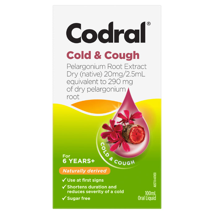 Codral Cold & Cough Pelargonium Root 100ml