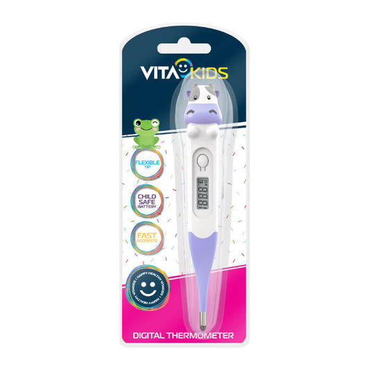 Medinox Vitakids Digital Flexi-tip Thermometer Purple Cow 1 Each