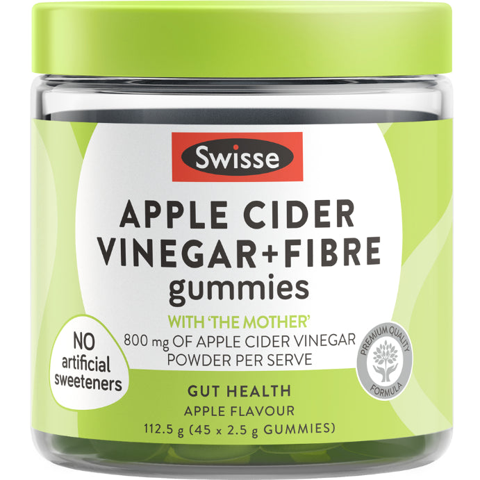Swisse Apple Cider Vinegar + Fibre Gummies 45 Pk