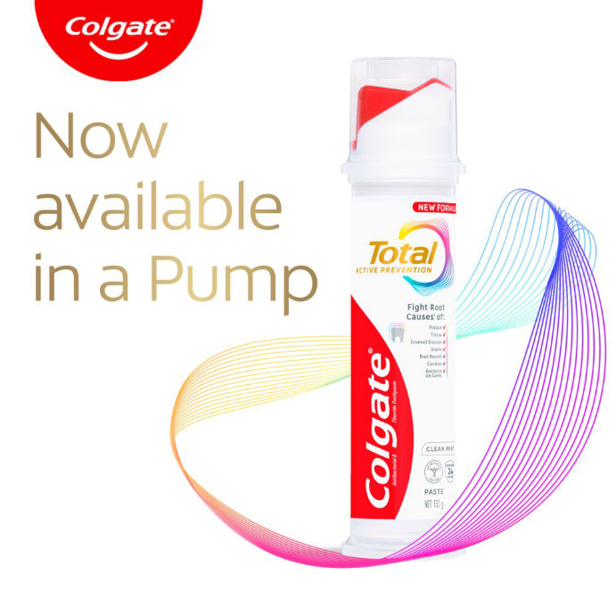 Colgate Tooth Paste Total Pump Clean Mint 130g