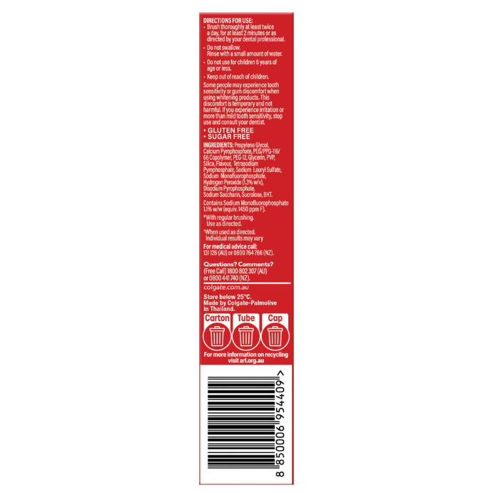 Colgate Tooth Paste Optic White 40g