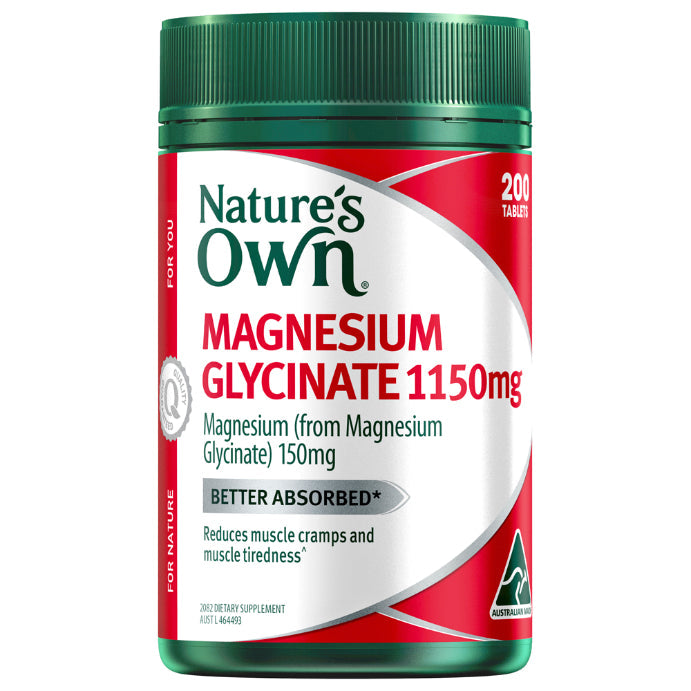 Nature's Own Magnesium Glycinate 1150mg 200 Tablets