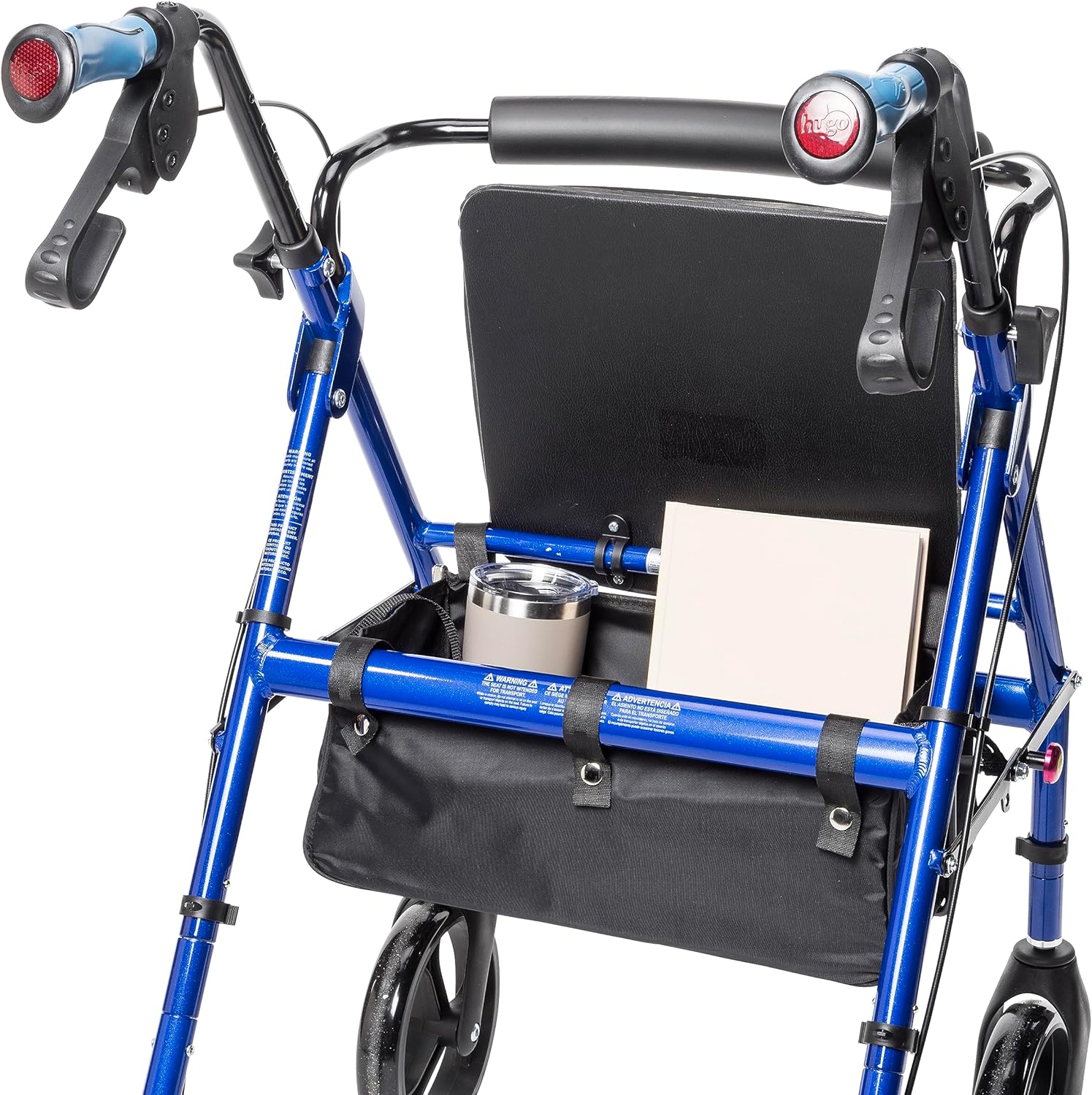 Hugo Fit 6 Rollator With Seat Blue