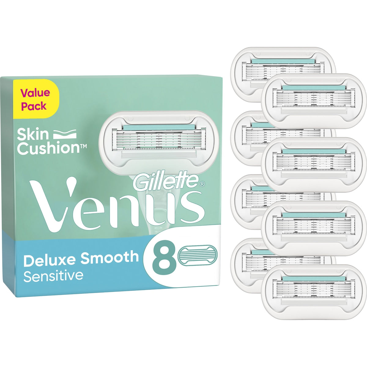 Gillette Venus Deluxe Smooth Sensitive Refills 8 Pack