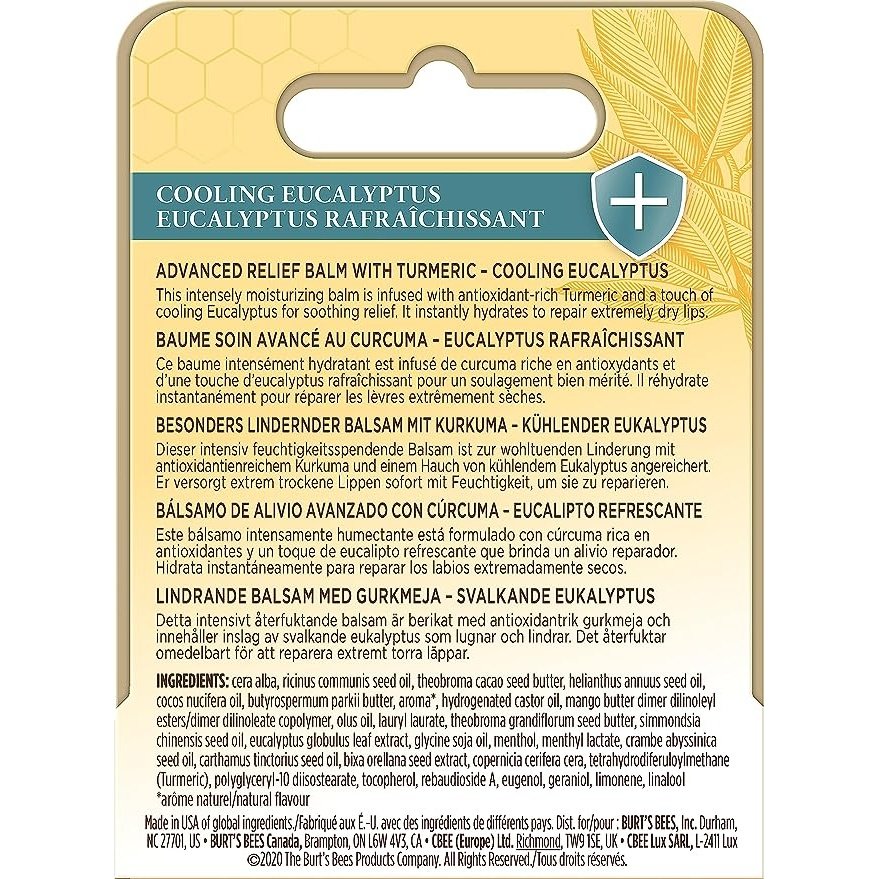Burt's Bees Lip Balm Advanced Relief Eucalyptus 4.25g