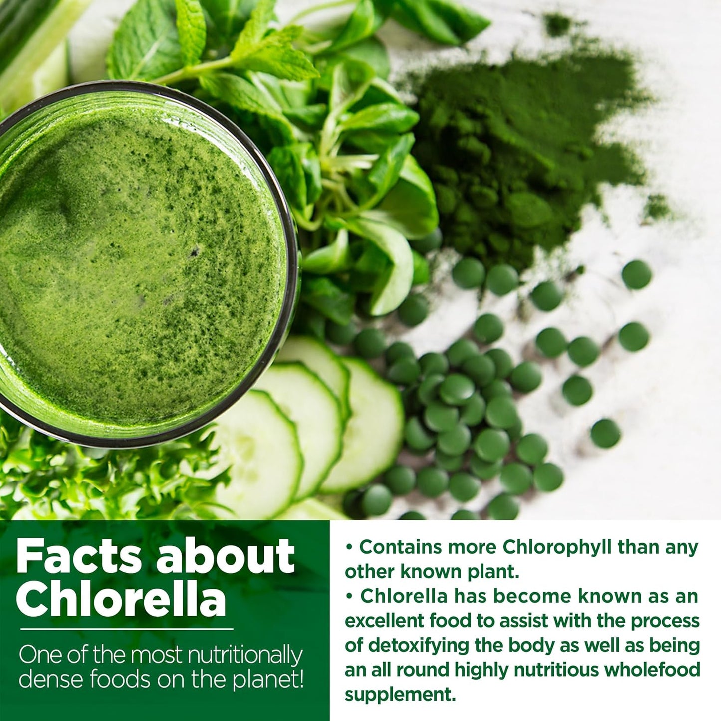 Synergy Natural Organic Chlorella 500mg 200t