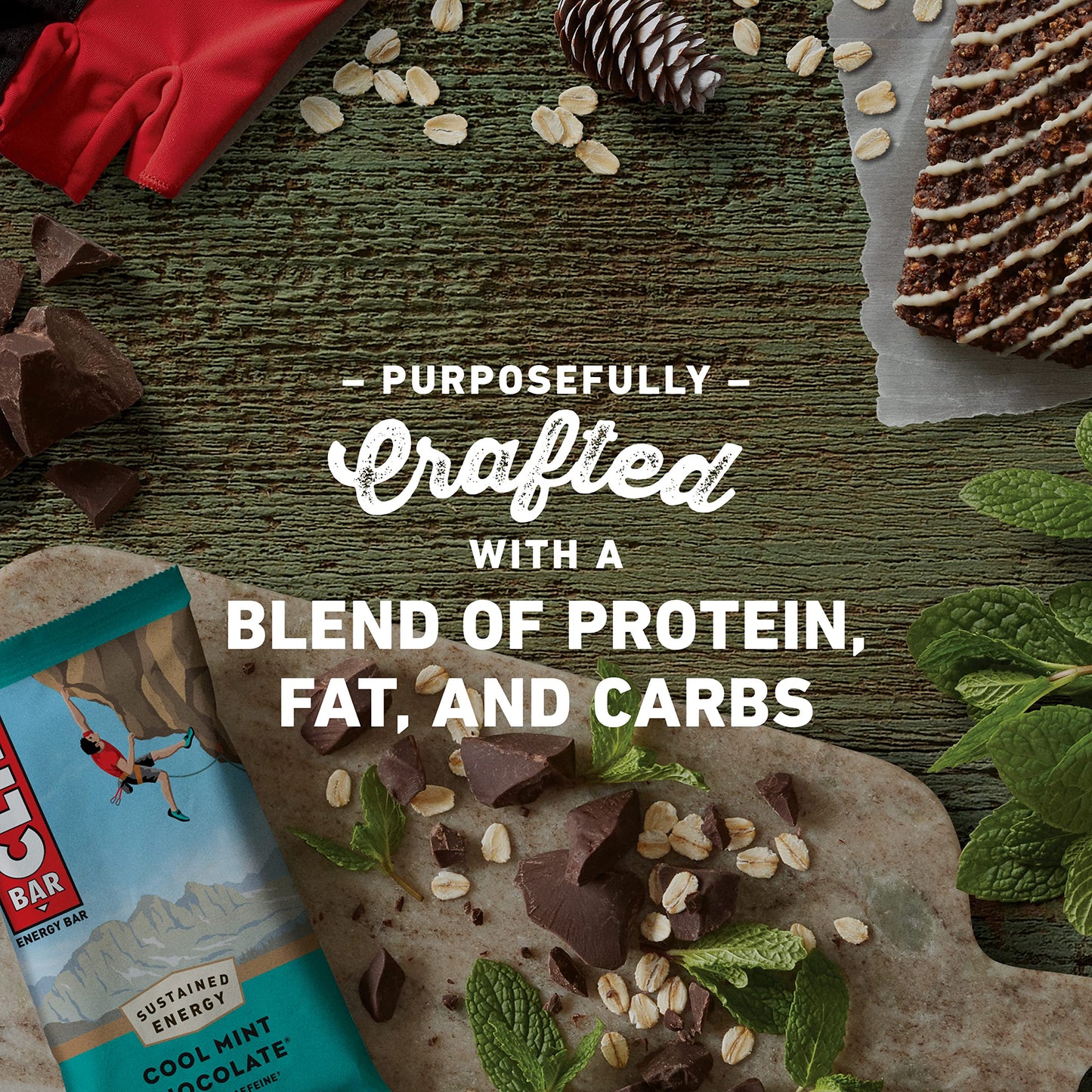 CLIF Energy Bar Cool Mint Choc (49mg Caffeine) 68g 12PK