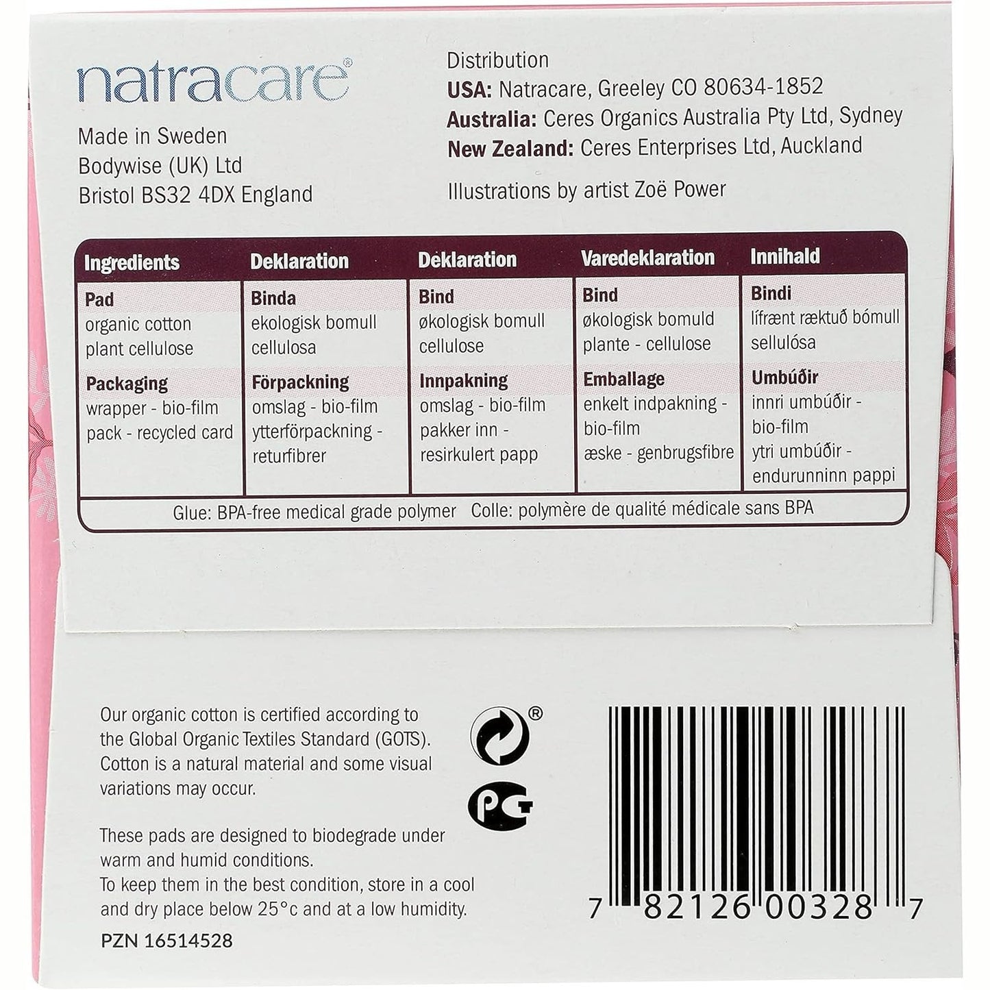 NATRACARE Ultra Extra Pads Super (Wings) 10pk