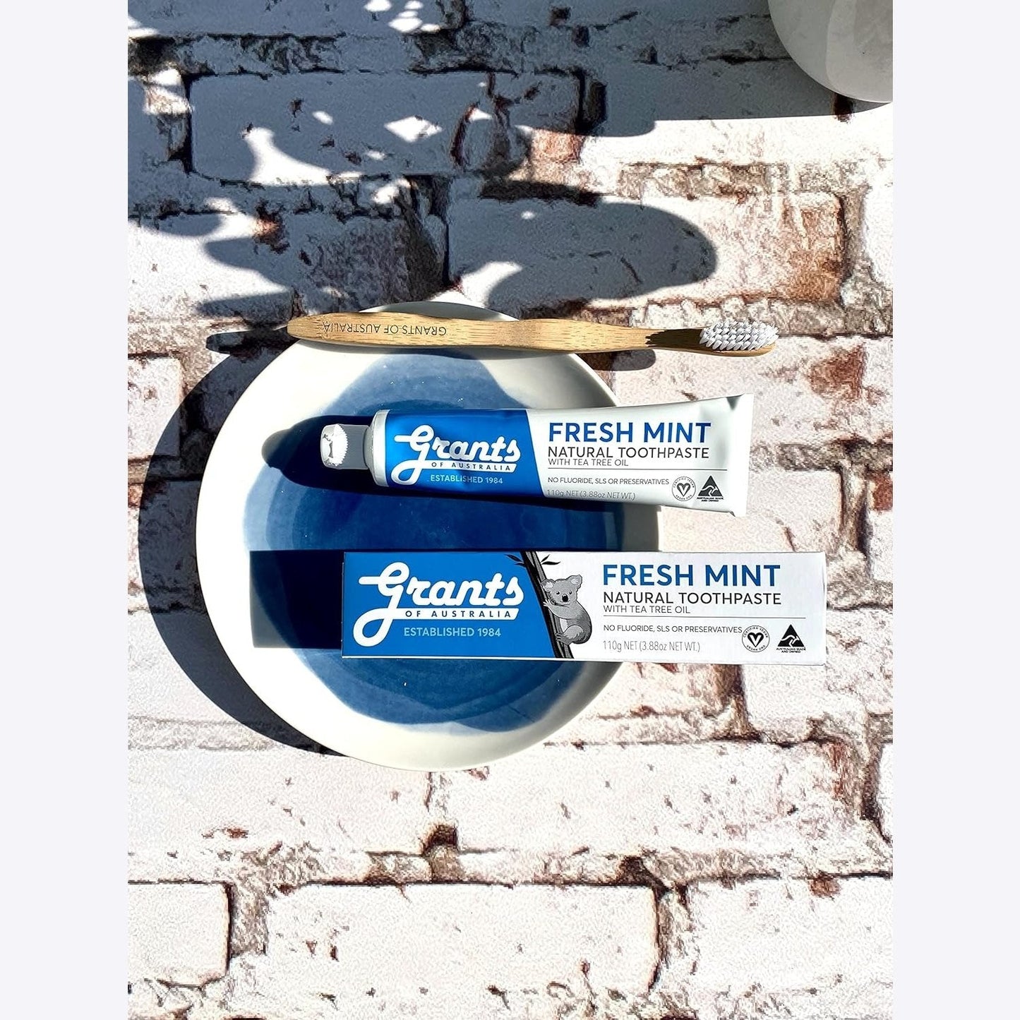 Grants Of Australia Natural Toothpaste Fresh Mint with Tea Tree Oil 110g