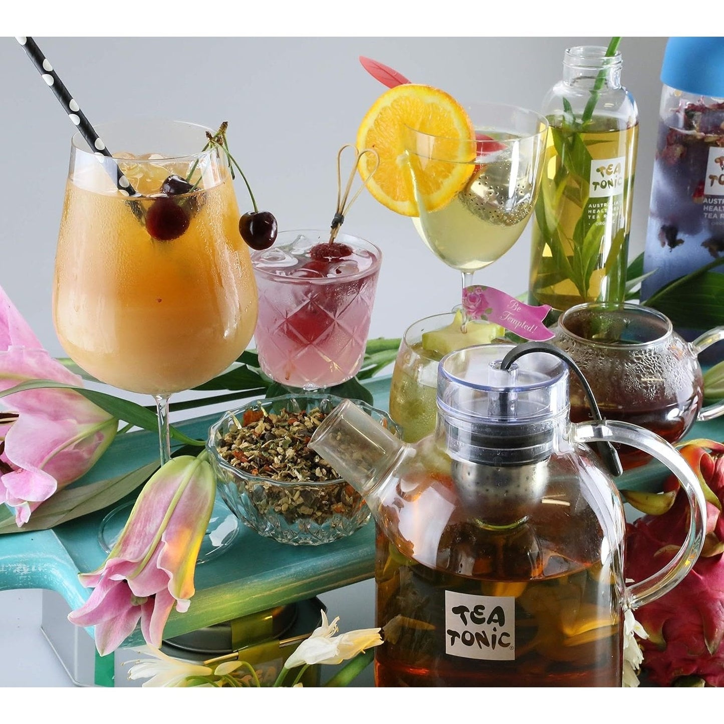 Tea Tonic Gourmet Tin Tea Chest Deluxe x 63 Tea Bags