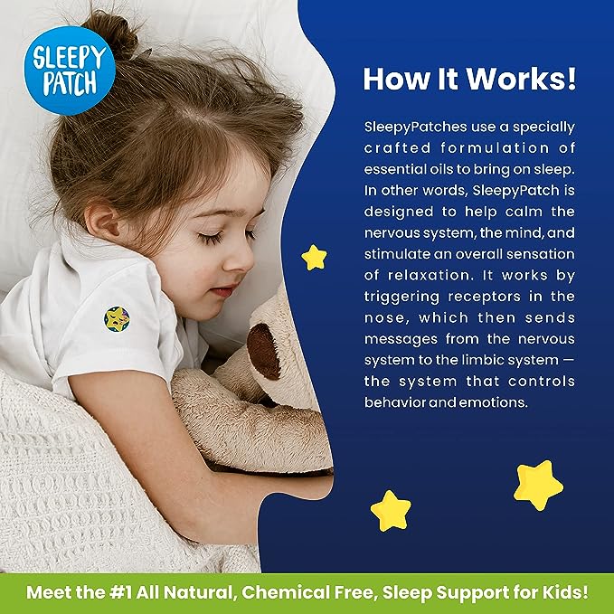 The Natural Patch Co. SleepyPatch Organic Sleep Promoting Stickers x 24 Pack