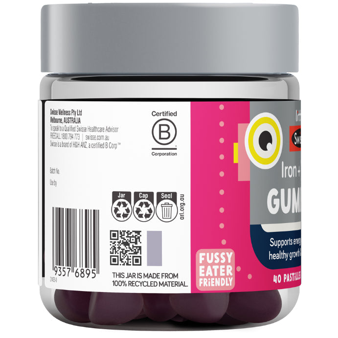 Little Swisse Iron + Vit C Gummies 40 Pack