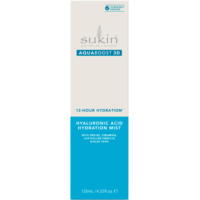 Sukin Aquaboost 3D Hyaluronic Acid Hydration Mist 125ml