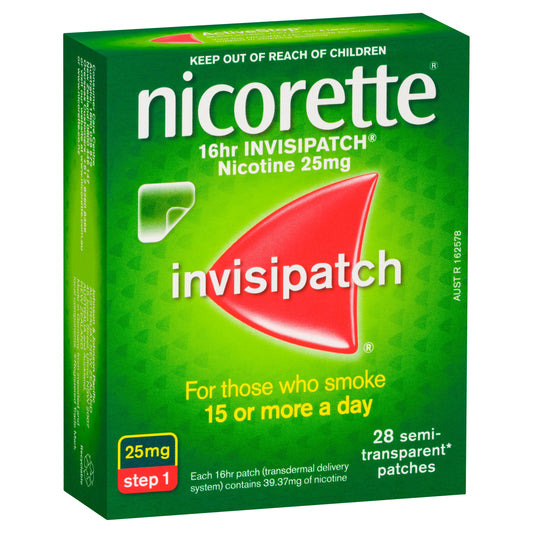 Nicorette Invisipatch 25mg 28pk