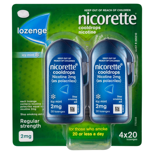 Nicorette Cooldrops 2mg  80 Lozenges