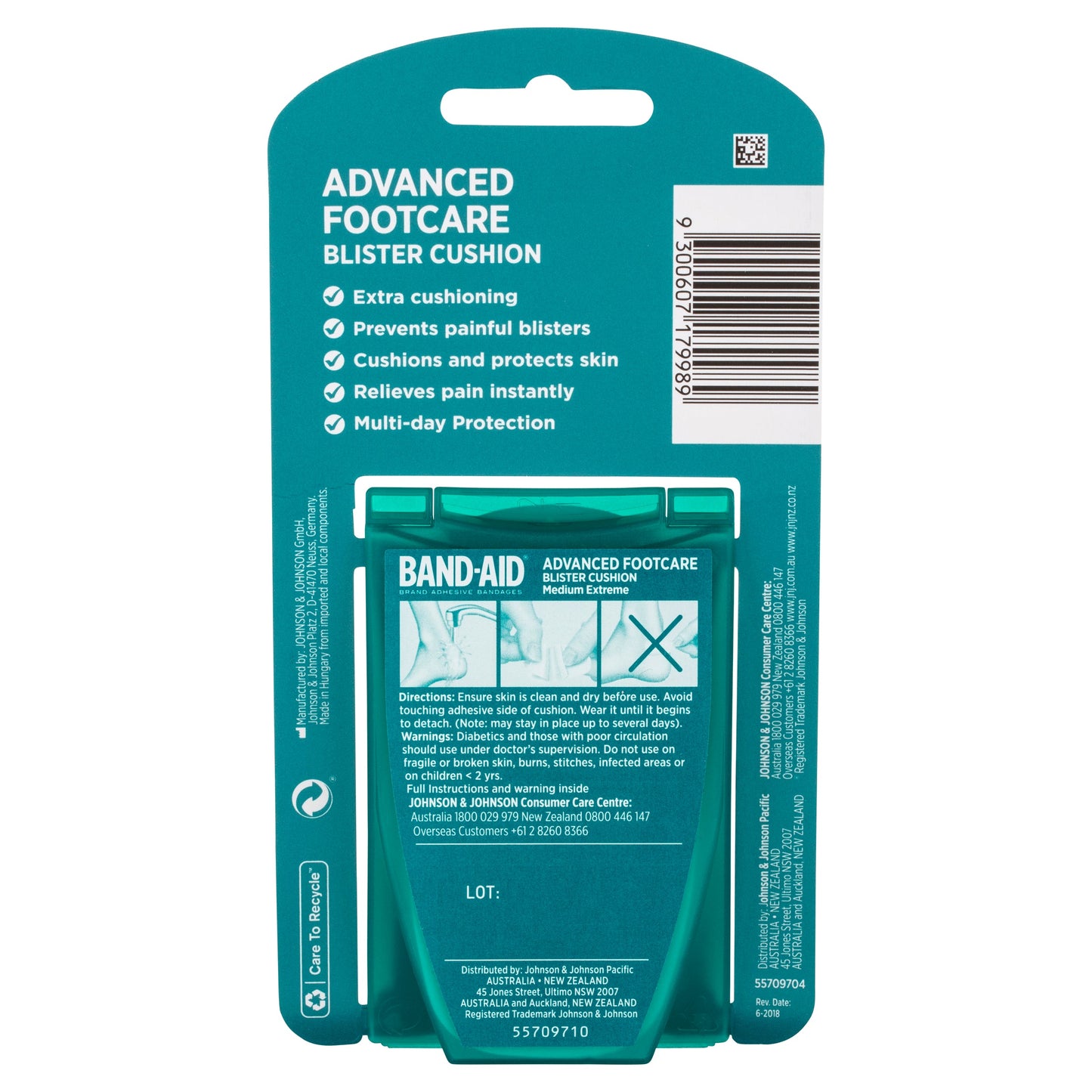 Band-aid Advanced Footcare Blister Cushions Medium 5 Pack