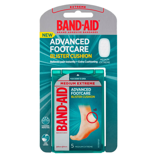 Band-aid Advanced Footcare Blister Cushions Medium 5 Pack