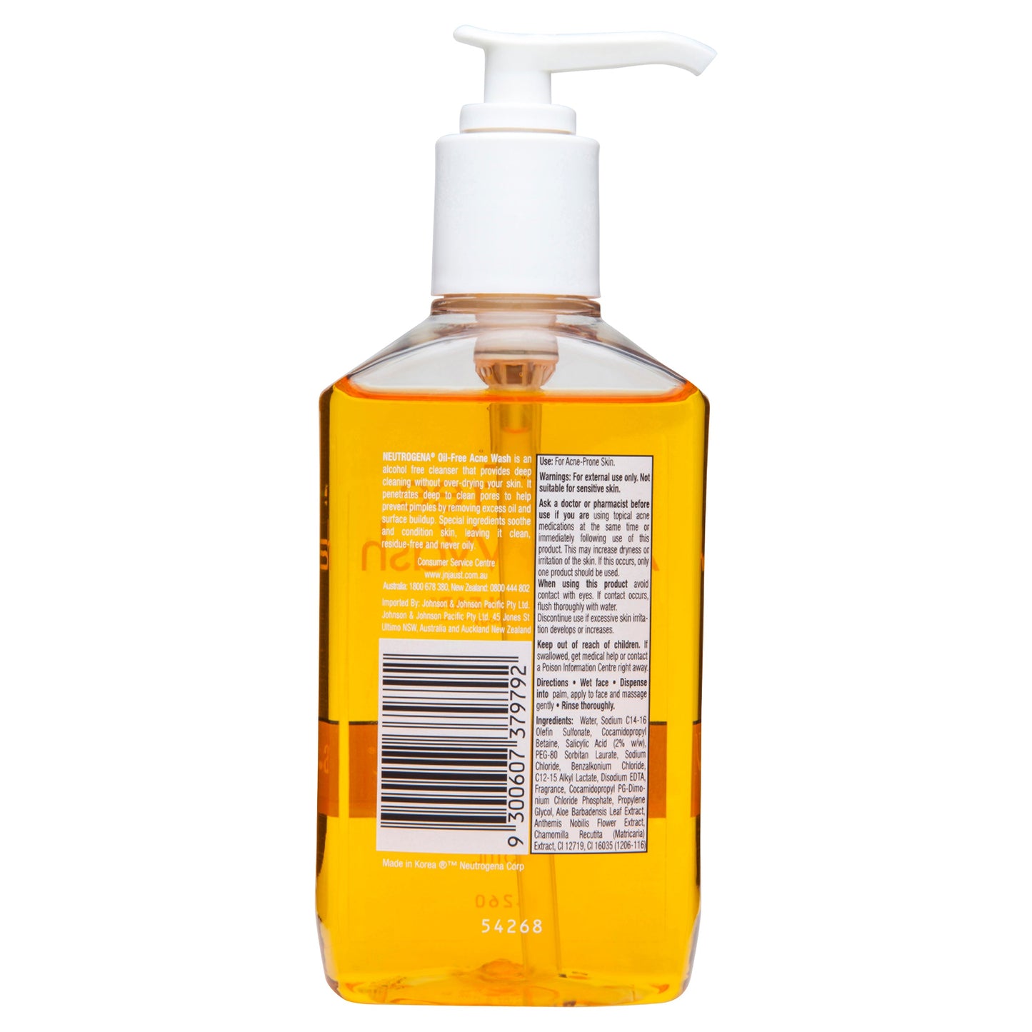 Neutrogena Oil Free Acne Wash 175ml