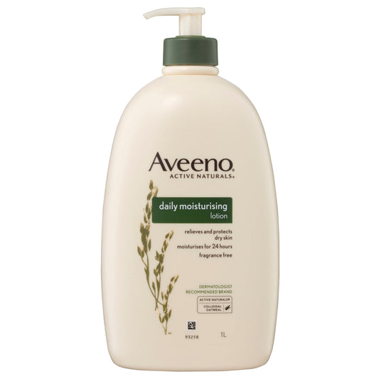 Aveeno Active Naturals Daily Moisturising Fragrance Free Body Lotion 1 Litre