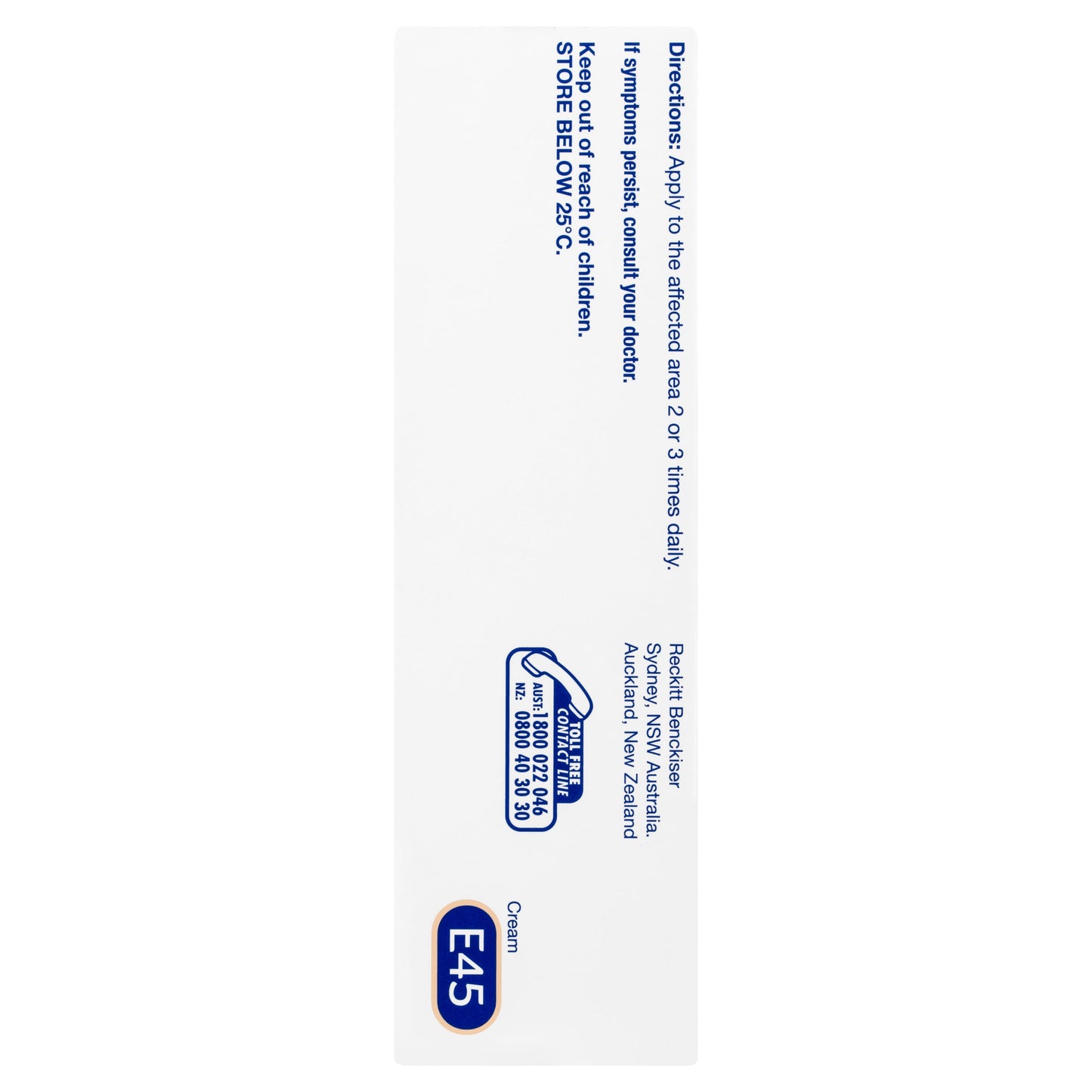 E45 Moisturising Cream for Dry Skin and Eczema 50g