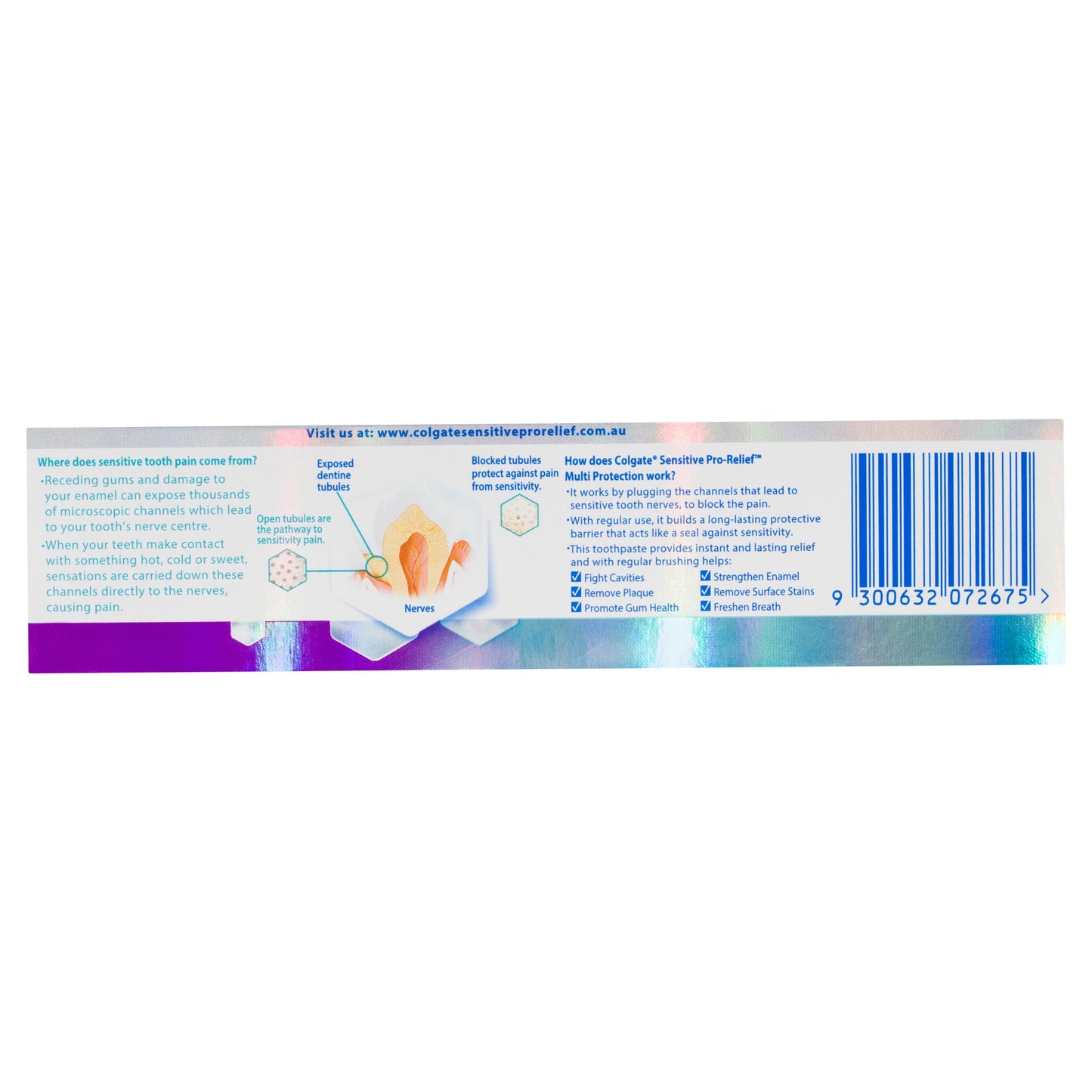 Colgate Sensitive ProRelief Multi Protection sensitive teeth pain fluoride Toothpaste 50g
