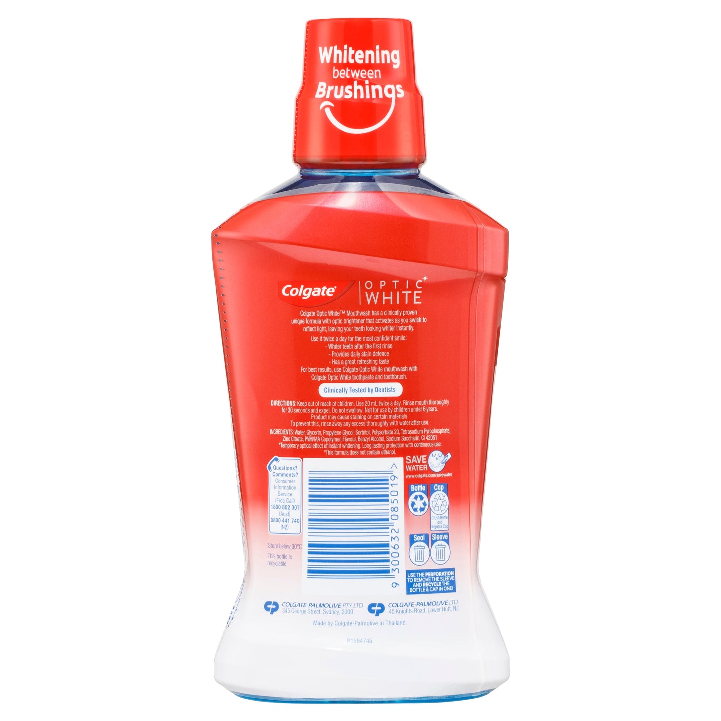 Colgate Optic White Mouth Rinse 500ml