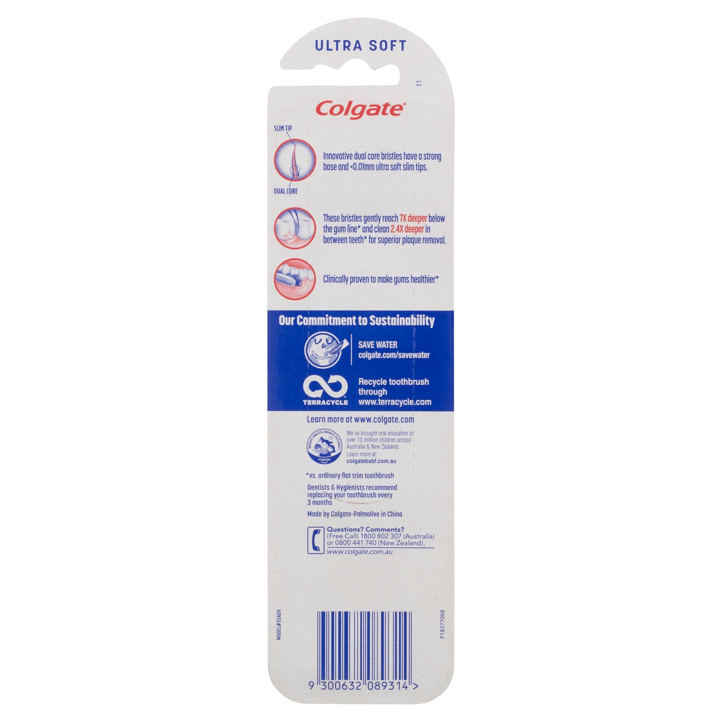 Colgate Slim Soft Advanced Ultra Soft Toothbrush Value 2-Pack