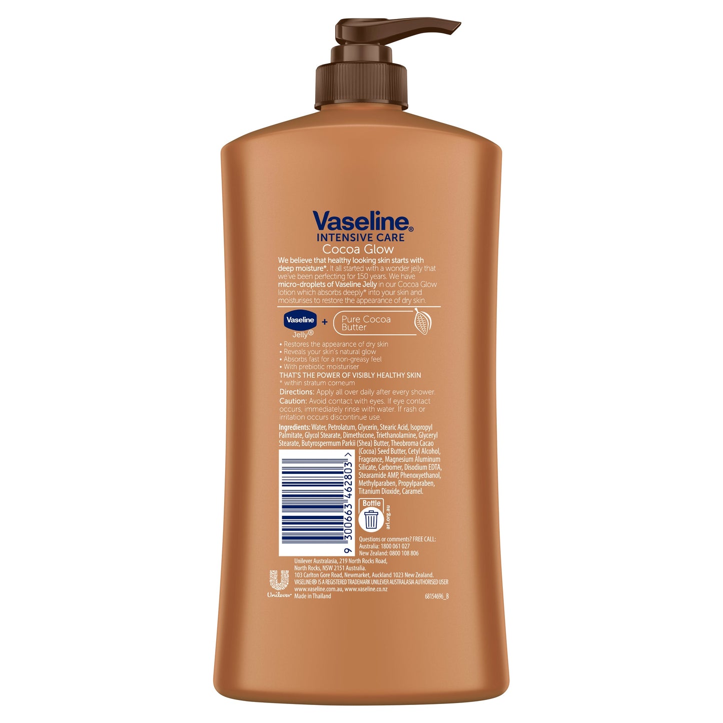 Vaseline Intensive Care Body Lotion Cocoa Glow 750ml