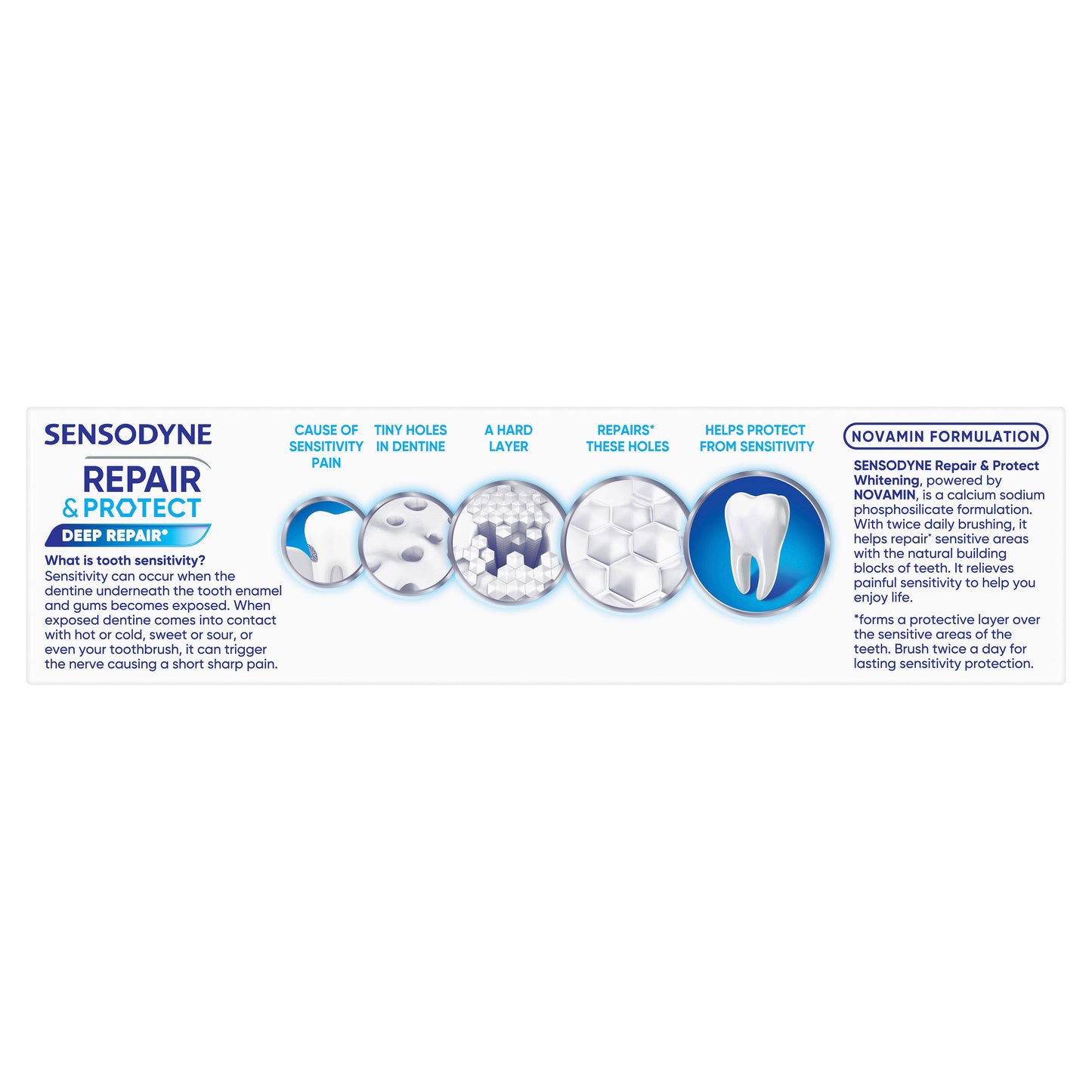 Sensodyne Sensitive Teeth Pain Repair & Protect Whitening Toothpaste 100g