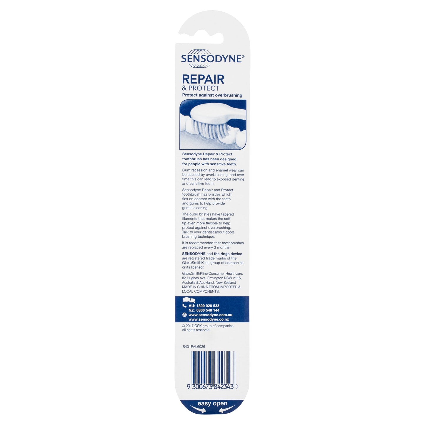 Sensodyne Sensitive Teeth Repair & Protect Toothbrush 1 Pack