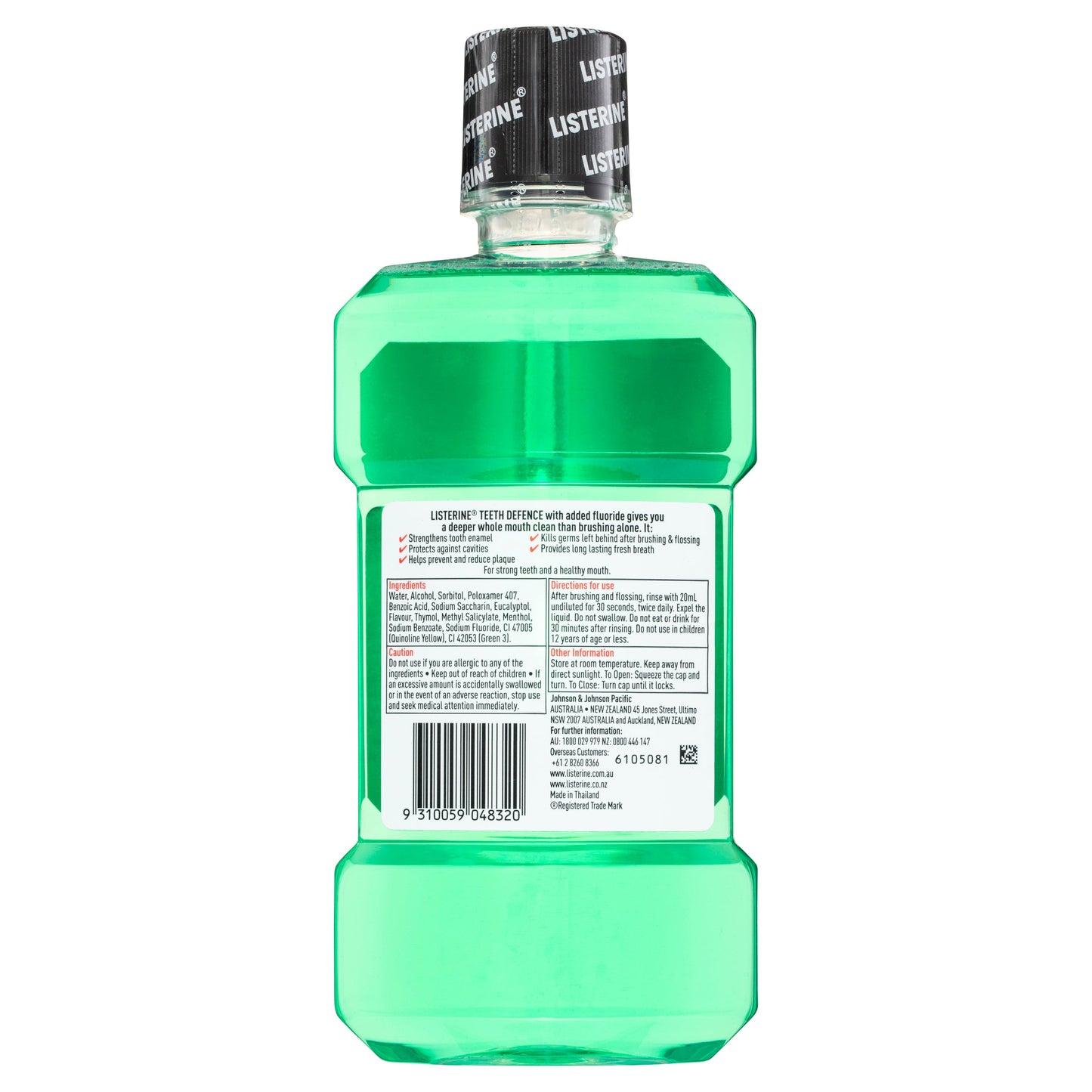 Listerine Teeth Defence Mouthwash 500ml