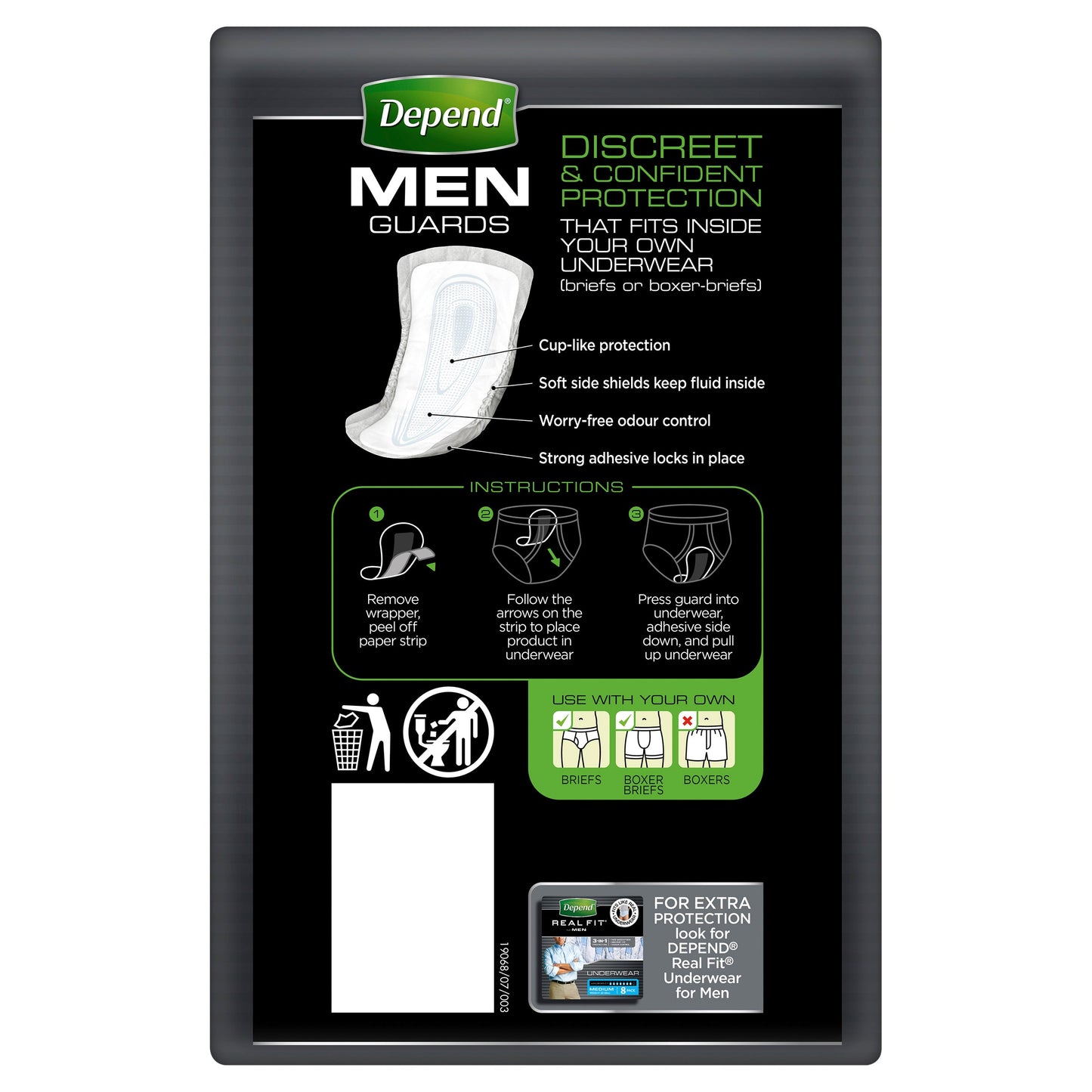DEPEND MEN GUARDS 12PK