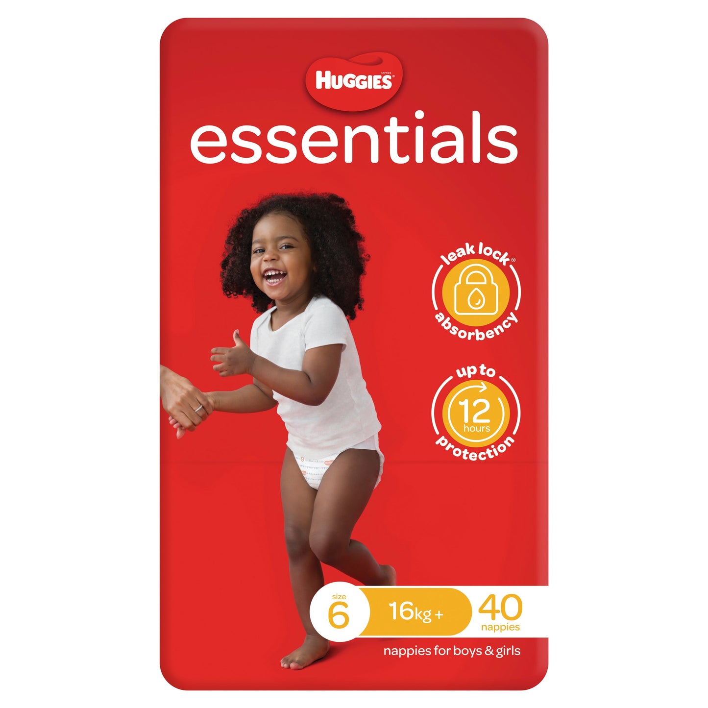 Huggies Essentials Nappies Size 6 (16+kg) 40 Pack