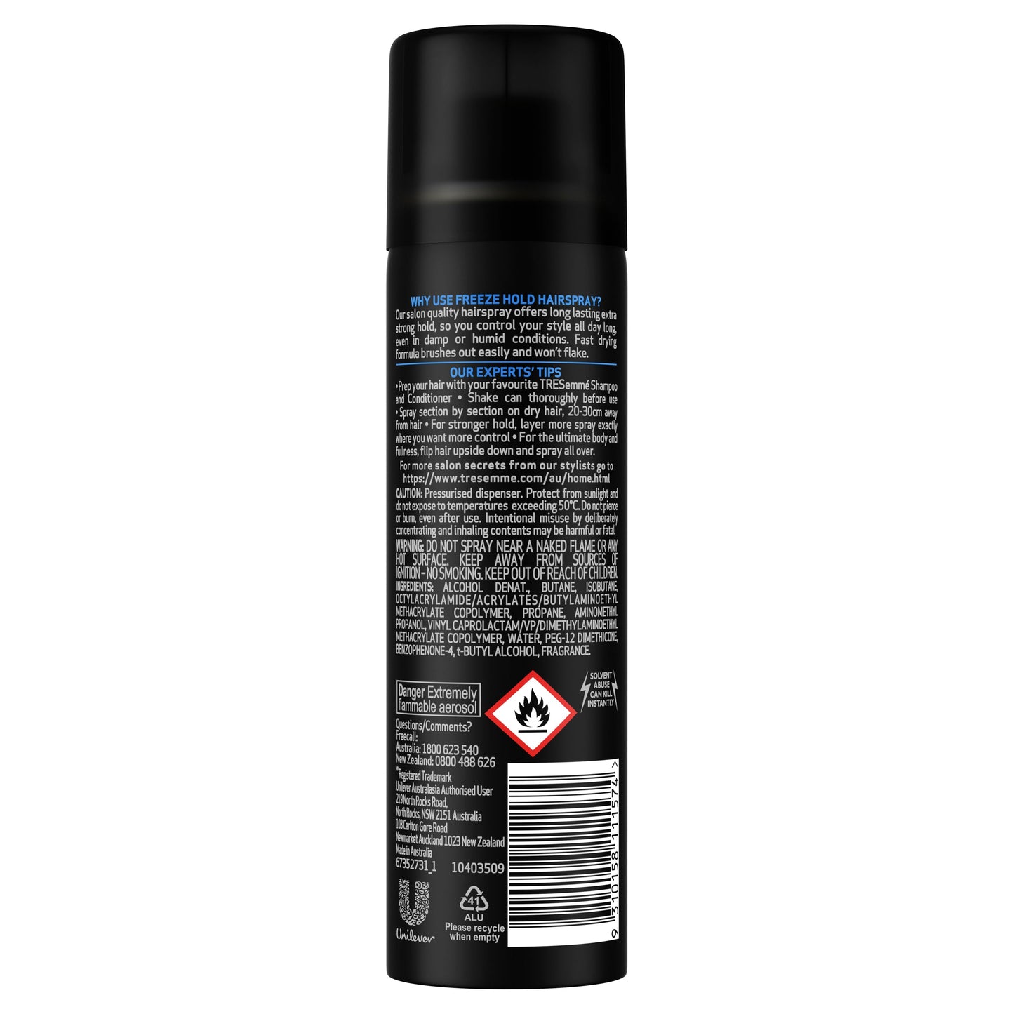 TRESemme Hair Hairspray Salon Finish 75g