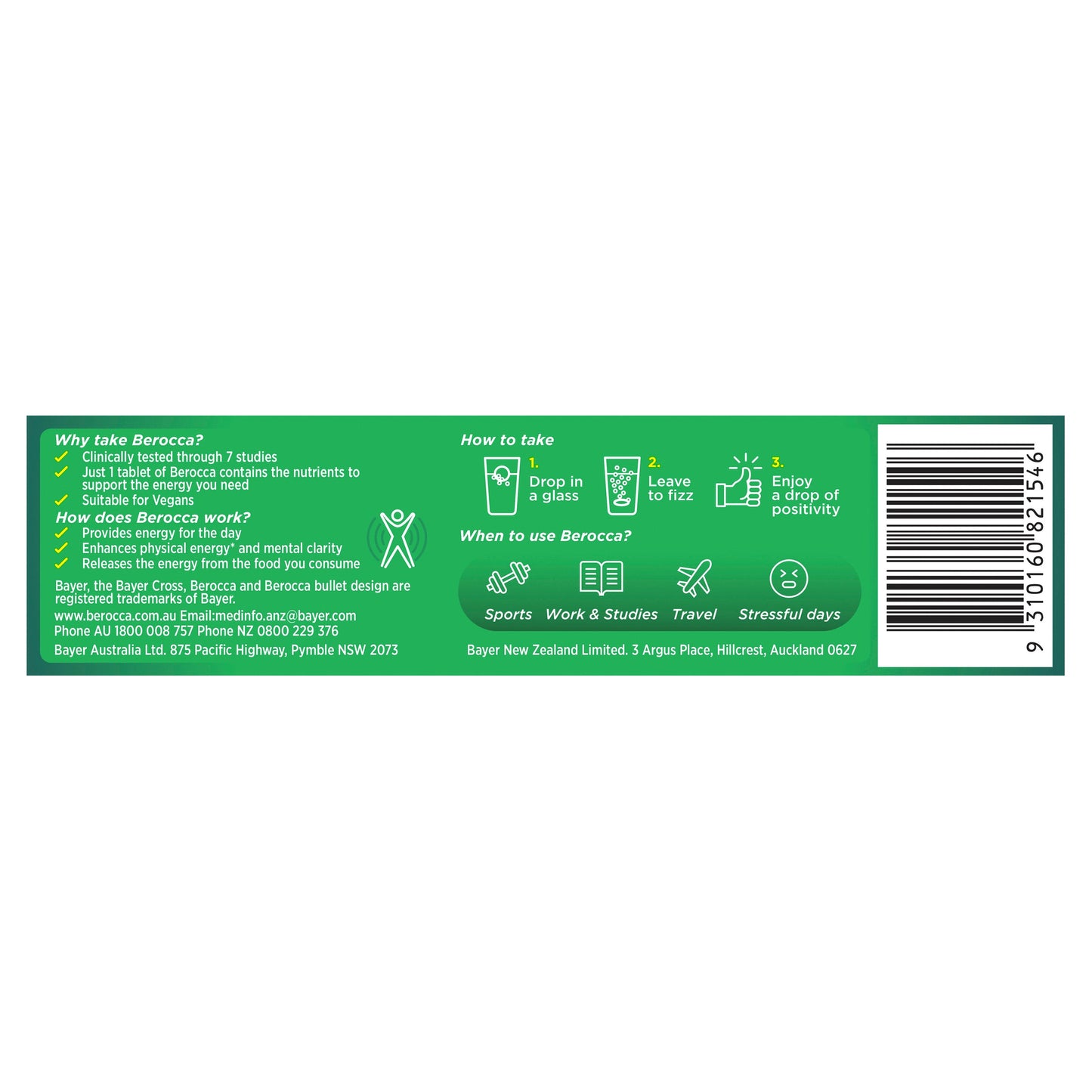 Berocca Perf Mango & Orange Eff 15 Tablets