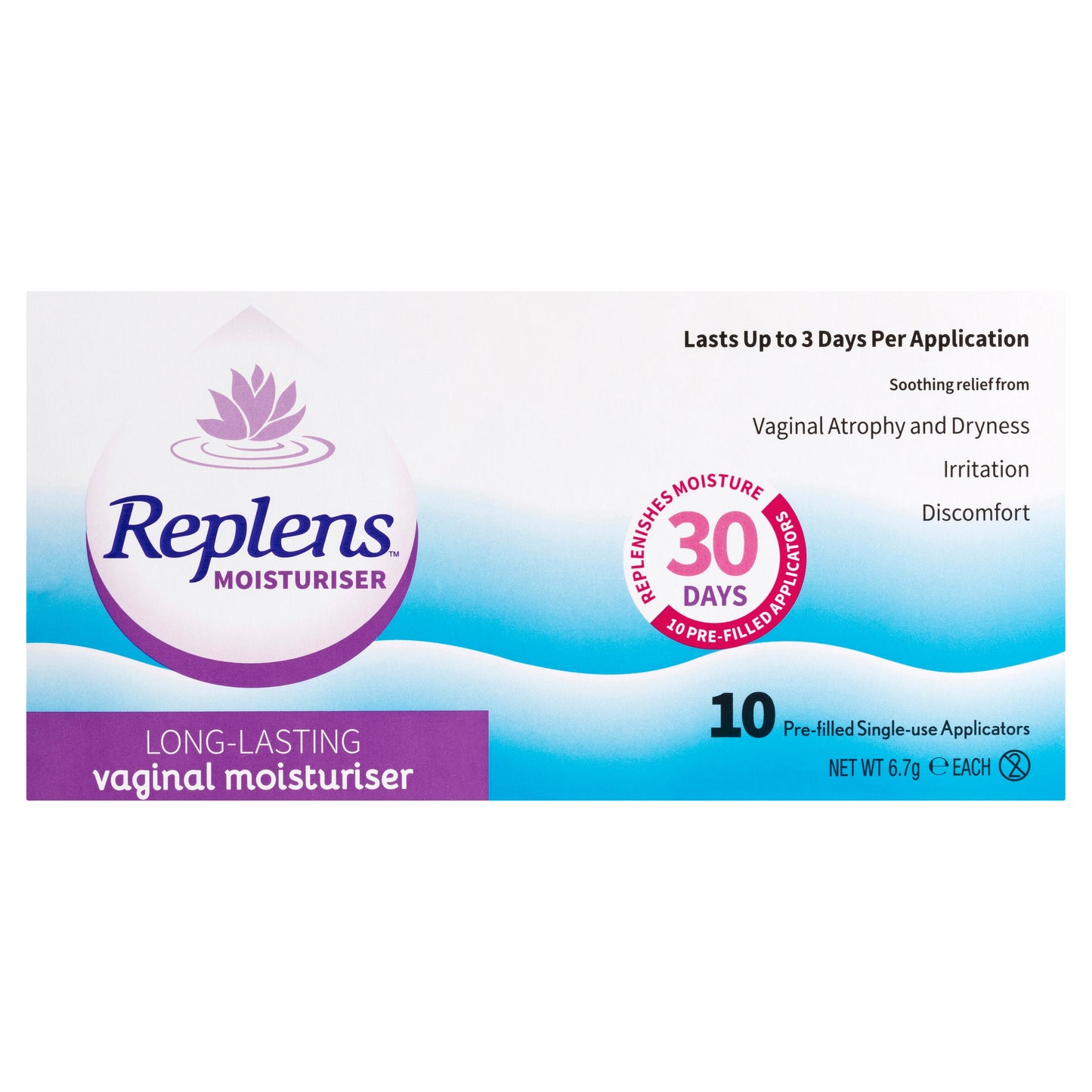 Replens Vaginal Moisturiser 10 pack