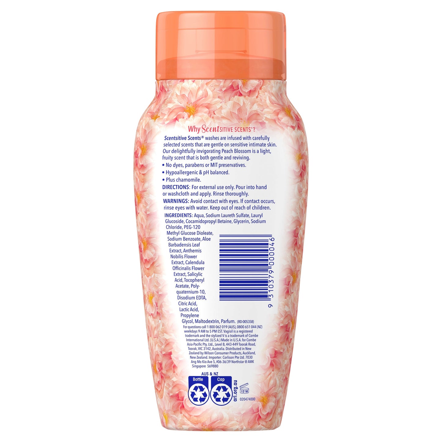 Vagisil Intimate Wash Peach Blossom 240ml